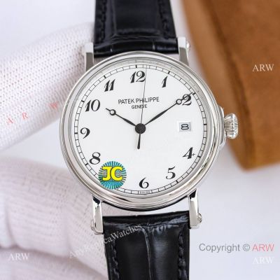 AAA Swiss Copy Patek Philippe Calatrava Classic 38mm Stainless Steel Arabic Watch